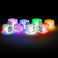 CoolGlow Light Up Drinkware LED Ice Cubes - Red